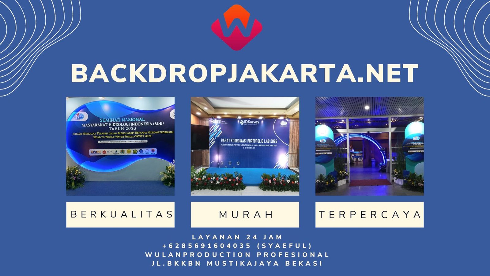 Gudang Sewa Backdrop Custom Modifikasi Jakarta Pusat