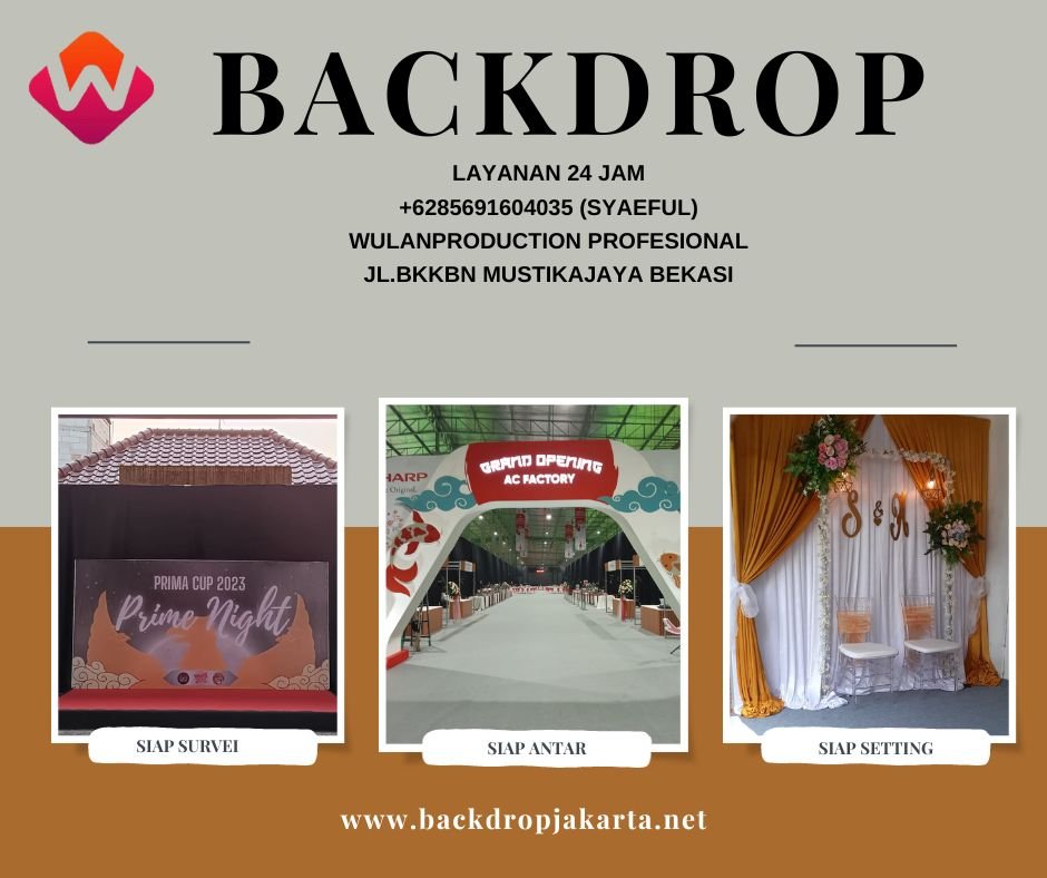 Jual Dan Sewa Backdrop Kualitas TOP Bisa Custom Batuceper Tangerang