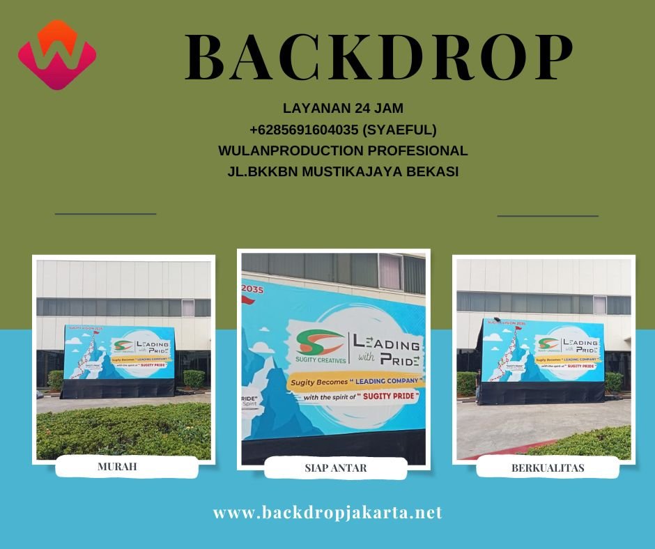Sewa Backdrop Custom Harga Baru 2024 Bogor
