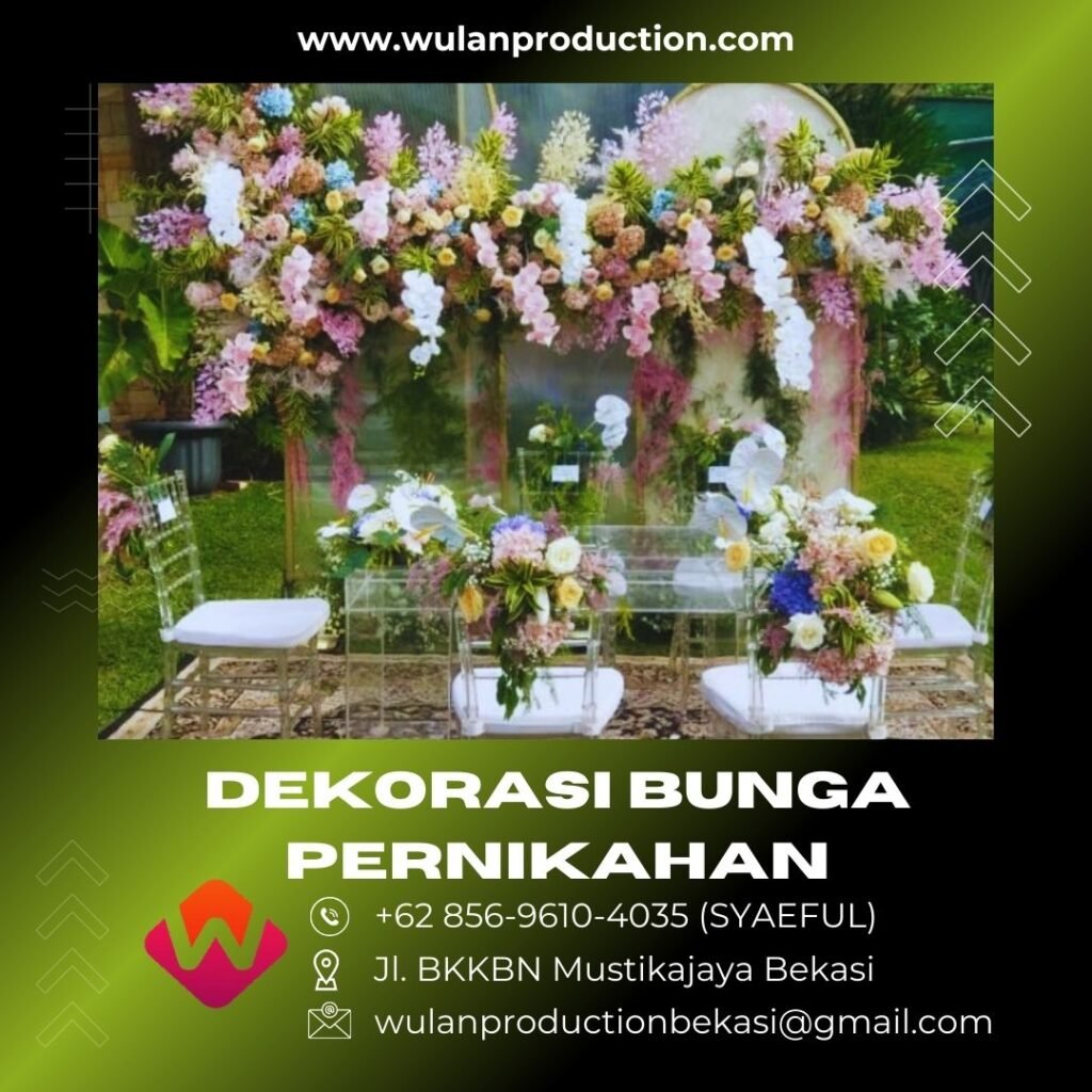 Jasa Sewa Dekorasi Bunga Plastik Pelaminan Pernikahan di Jakarta