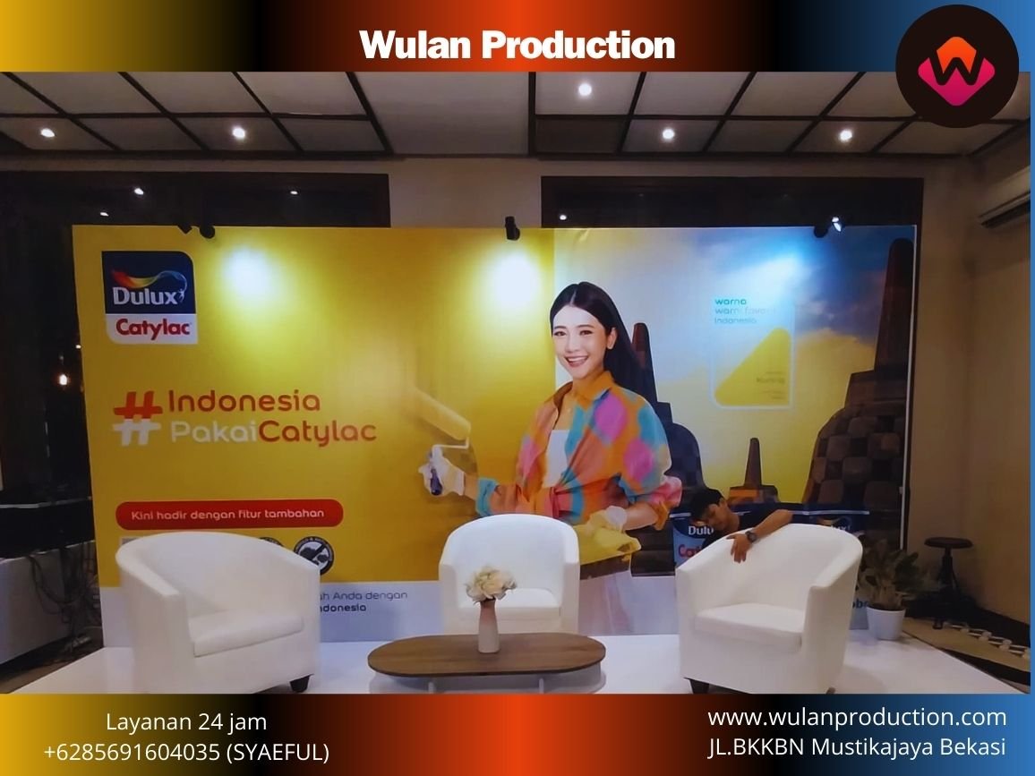 Layanan Sewa Backdrop Kualitas Premium Event Resto Harum Manis Jakarta