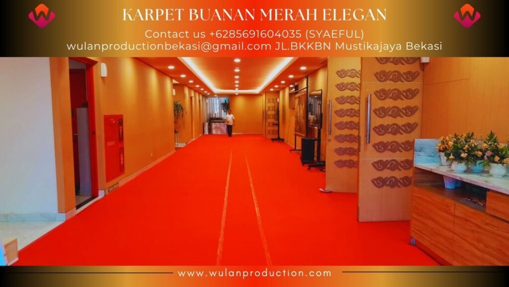 Layanan Sewa Karpet Buana Merah Elegan di Jakarta