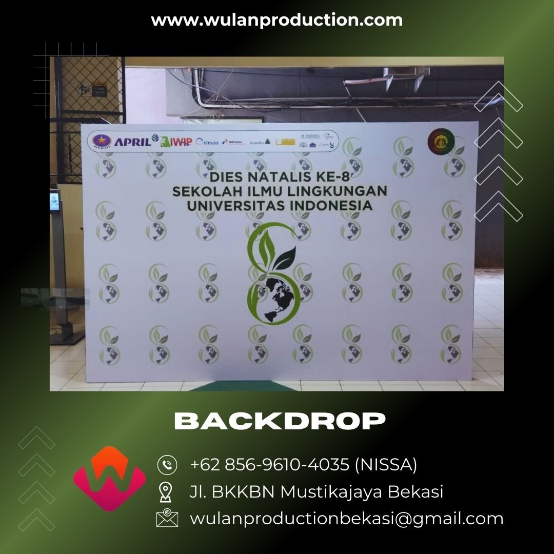 Rental Backdrop Medium Size Murah Jakarta