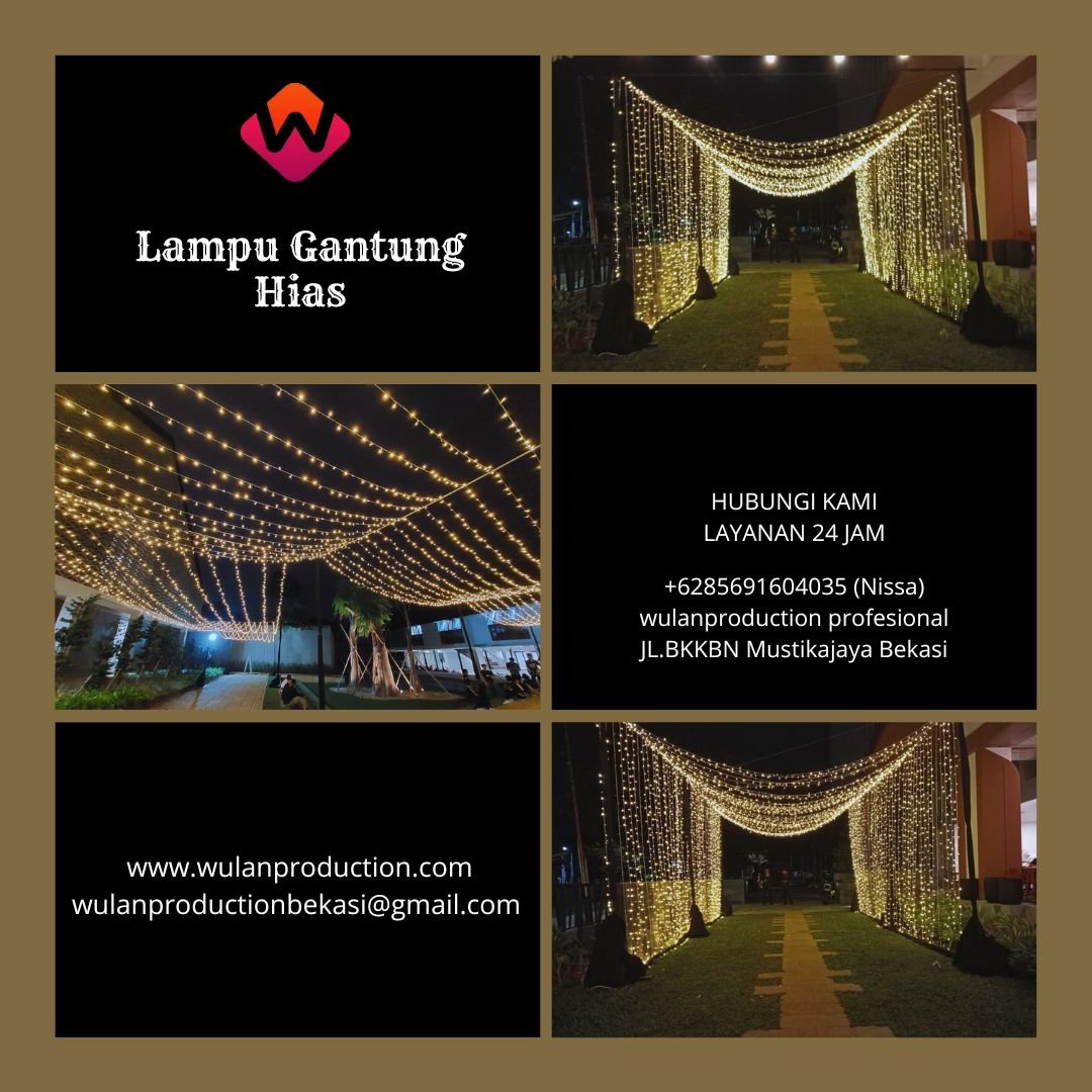 Rental Lampu Outdoor Hias Taman Gantung Jakarta