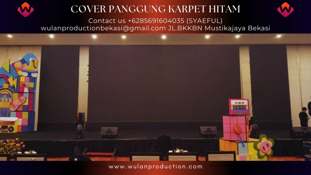 Sewa Cover Panggung Karpet Hitam Aston Kartika Tower