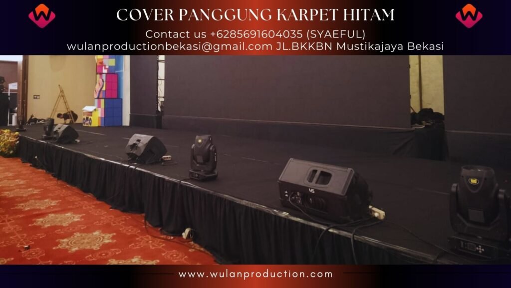 Sewa Cover Panggung Karpet Hitam Aston Kartika Tower