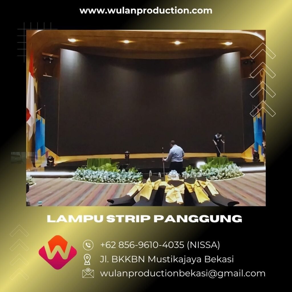 Sewa Backdrop Dan Lampu Strip Panggung Area Terdekat Jakarta