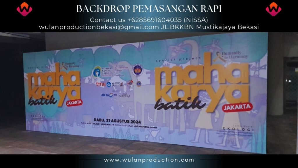 Sewa Backdrop Kualitas Terbaik Dan Pemasangan Rapi area Jakarta