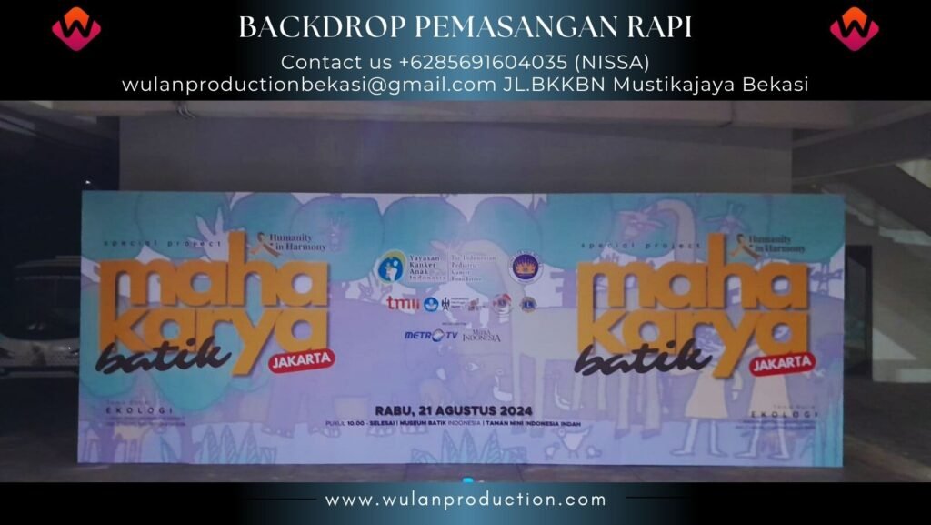 Sewa Backdrop Kualitas Terbaik Dan Pemasangan Rapi area Jakarta