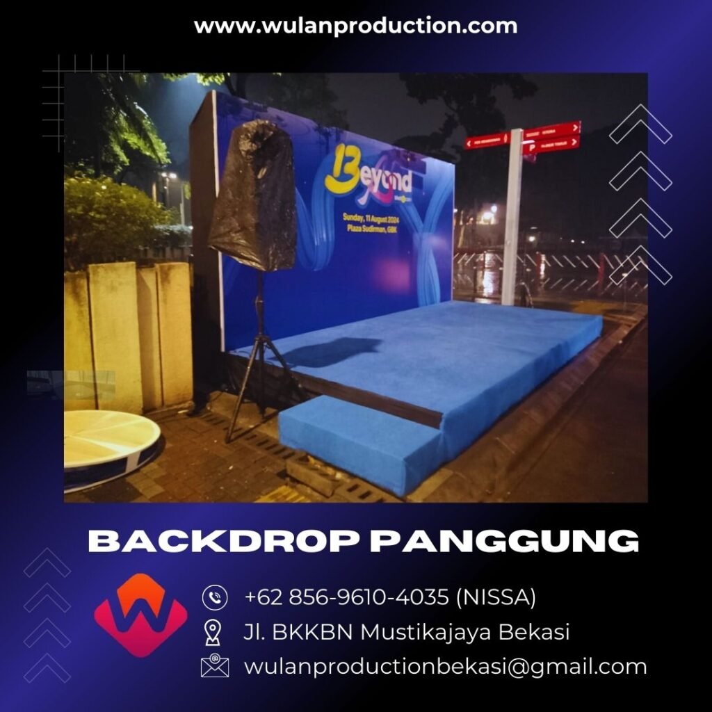 Sewa Backdrop Dan Panggung Tinggi 50cm Event Plaza Sudirman GBK