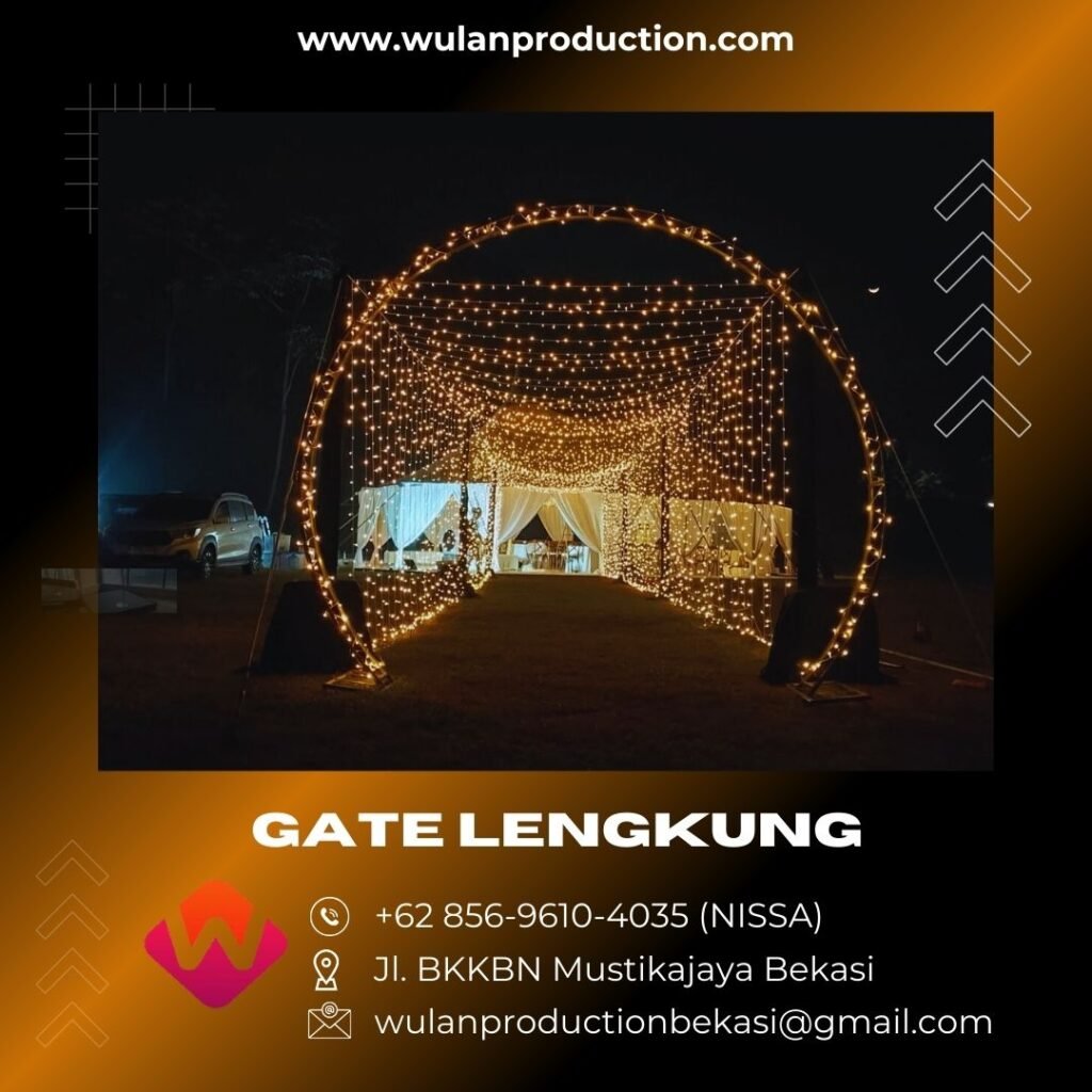 Sewa Gate Lengkung Ful Dekorasi Fairy light Jakarta