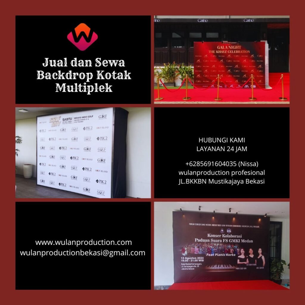 Jual Sewa Backdrop Kotak Multiplek Area Jakarta