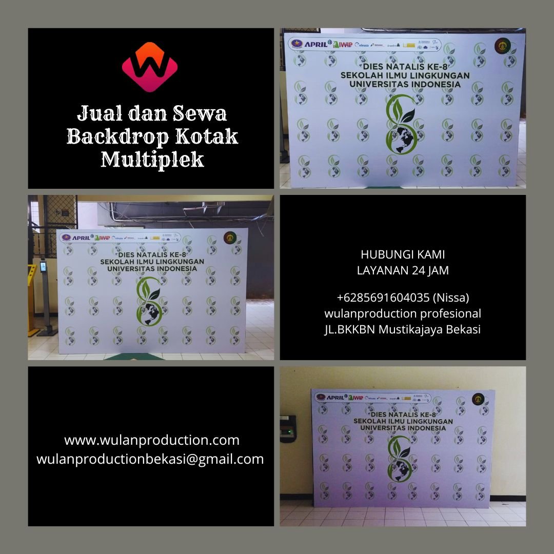 Jual Sewa Backdrop Kotak Multiplek Area Jakarta