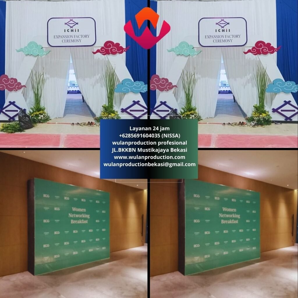 Sewa Backdrop Lengkung Dan Kotak area Terdekat Depok