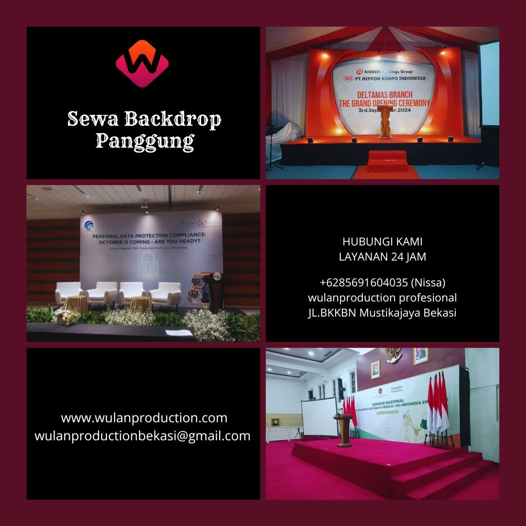 Sewa Backdrop Panggung Event Area Terdekat Jakarta