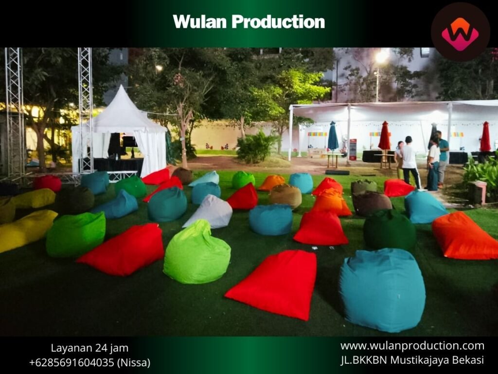 Sewa Bean Bag Size S M L Warna-Warni area Terdekat Jakarta