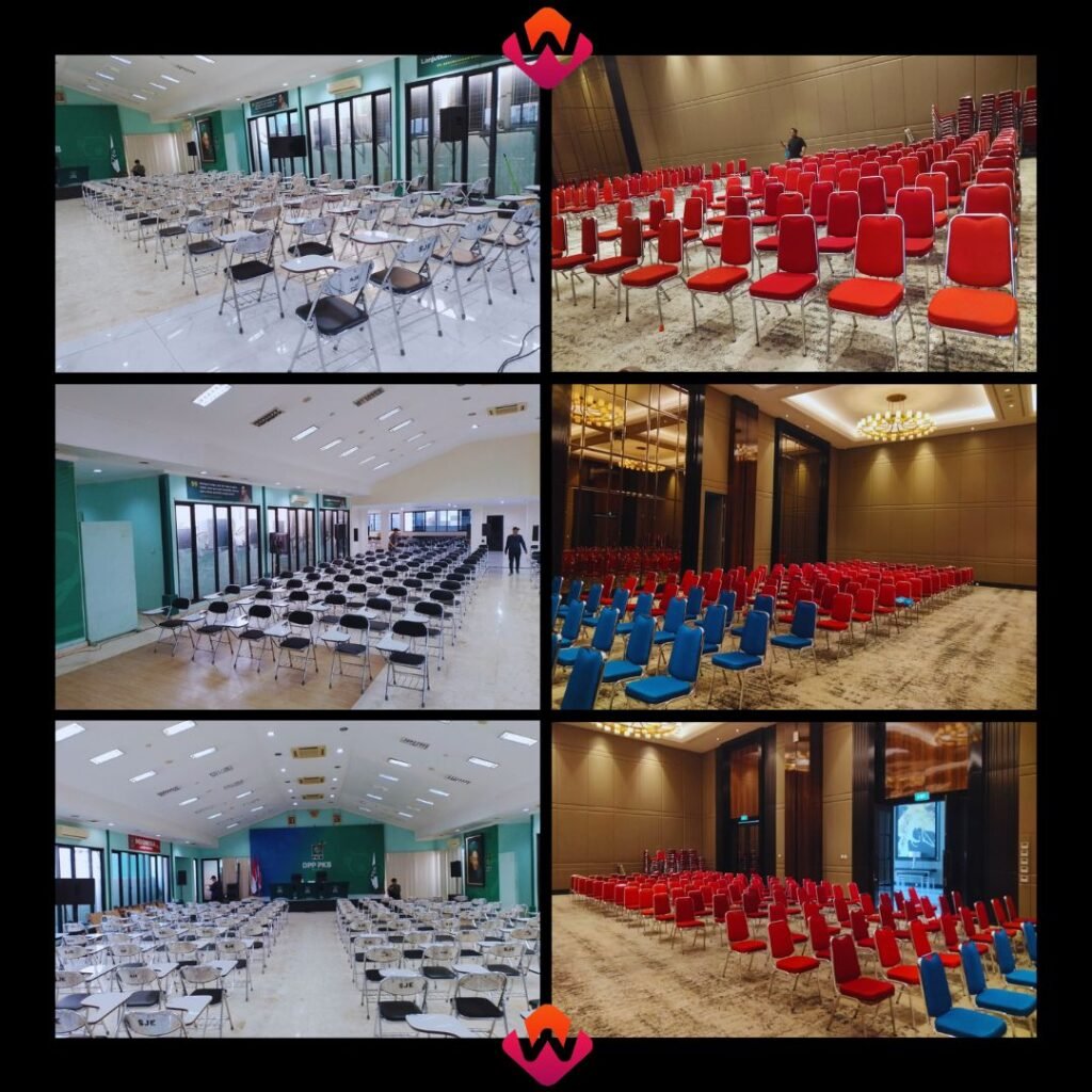 Sewa Kursi Type Futura, Kuliah, VIP Kayu Dan Acrylic Area Jakarta