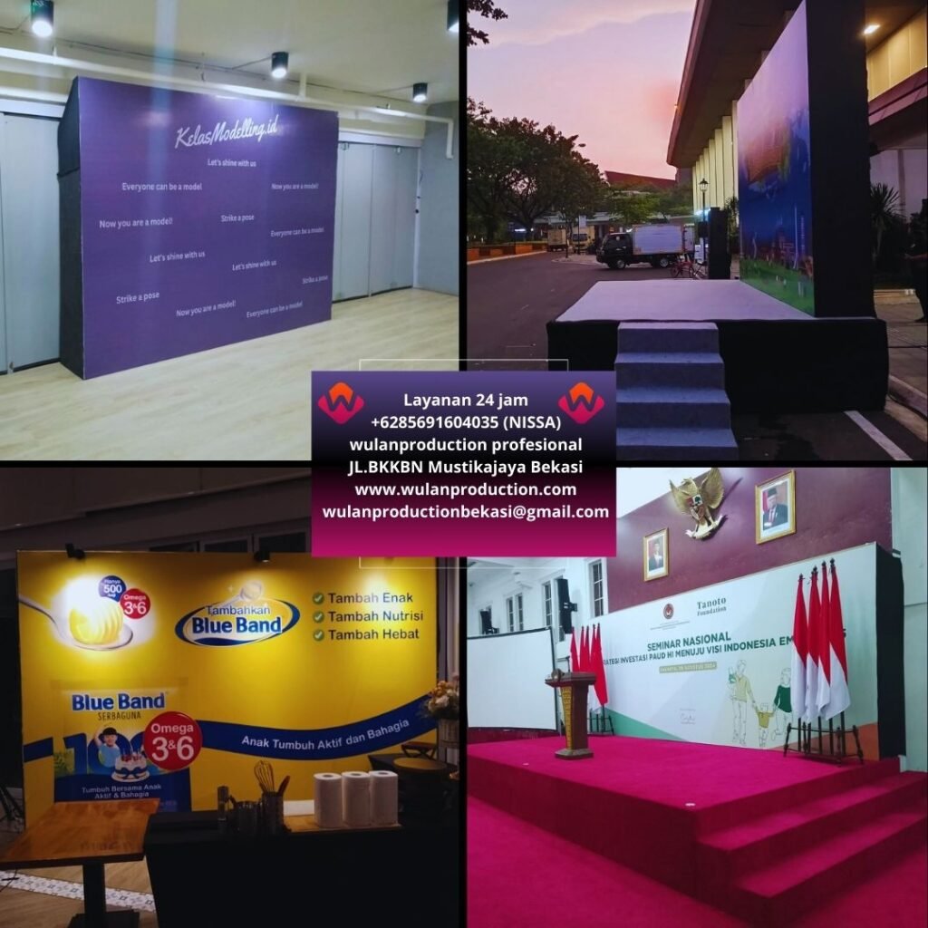 Sewa Panggung Dan Backdrop Aneka Ukuran Harga Terbaik Area Jakarta