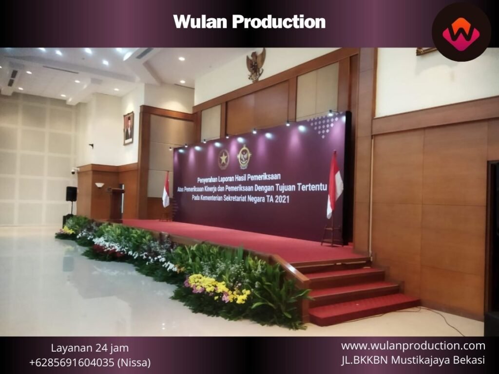 Sewa Panggung Dan Backdrop Type Vip Lengkap Area Jakarta