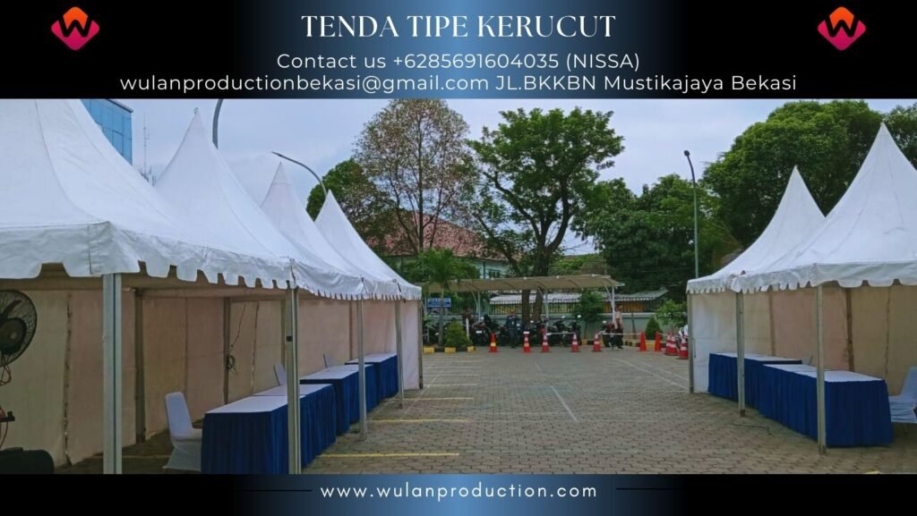 Sewa Tenda Type Atap Putih Kerucut Area Terdekat Jakarta