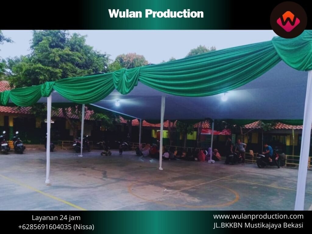 Sewa Tenda Type Konvensional Standar Plafon Putih Area Jakarta