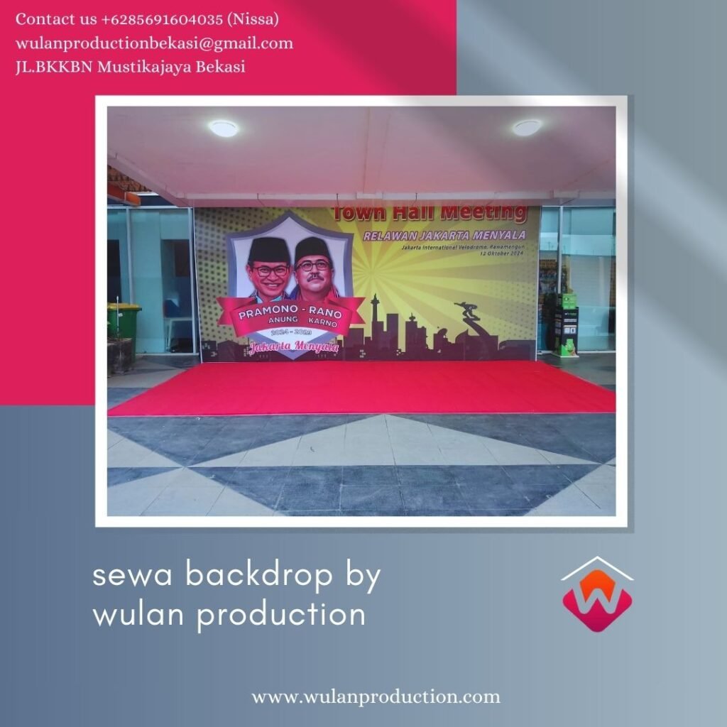 Sewa Karpet Lantai Merah Dan Backdrop Area Jakarta