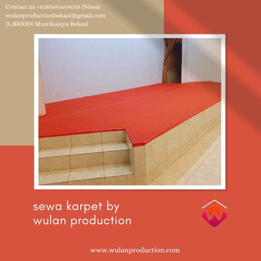 Sewa Karpet Lantai Merah Dan Backdrop Area Jakarta