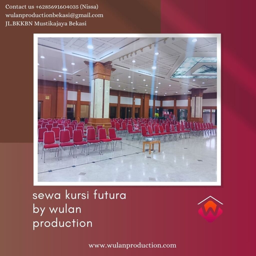 Sewa Kursi Stainless Futura Susun Polos Merah Area Bogor