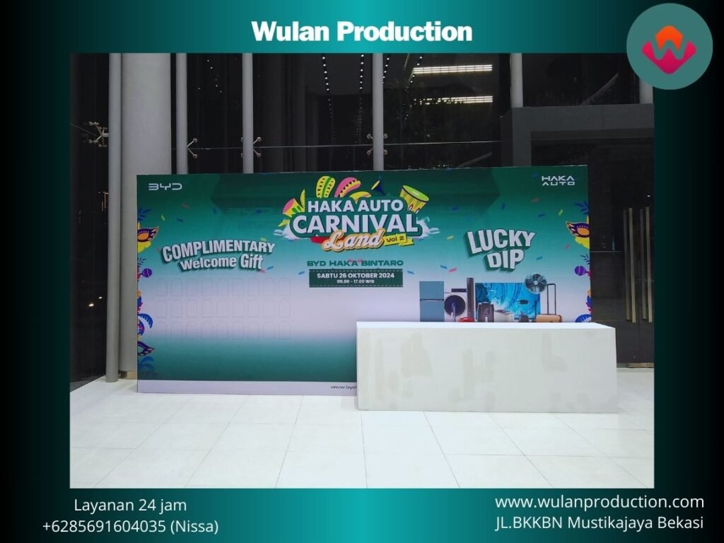 Sewa Meja Dan Backdrop Custom Area Terdekat Jakarta