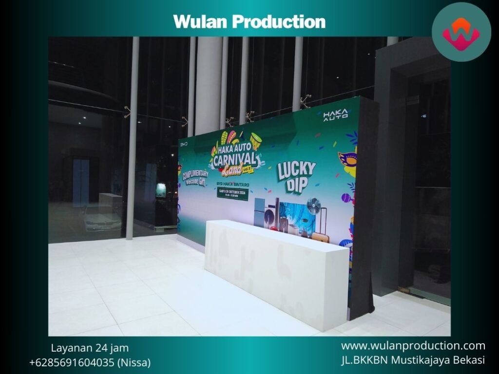 Sewa Meja Dan Backdrop Custom Area Terdekat Jakarta