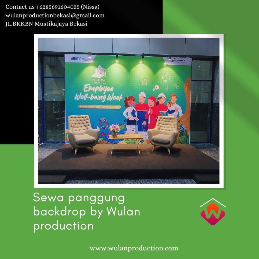 Sewa Paket Panggung Dan Backdrop Custom Area Jakarta