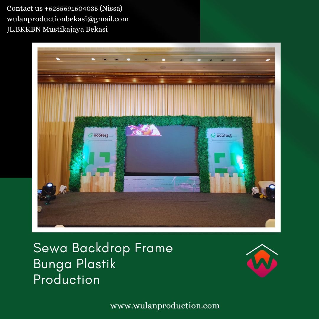 Jasa Sewa Backdrop Frame Bunga Plastik Event Hotel Four Season Jakarta