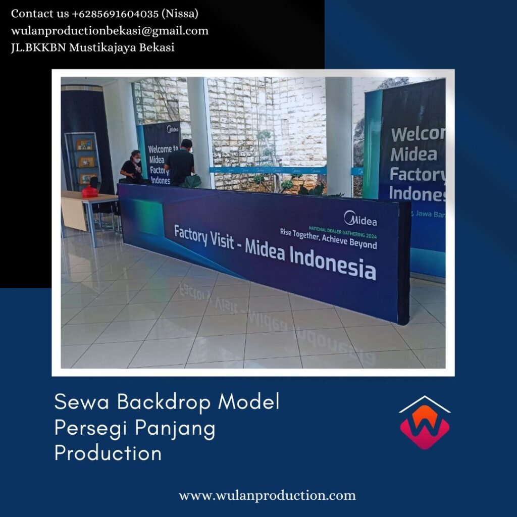 Jasa Sewa Backdrop Model Persegi Panjang Area Tangerang