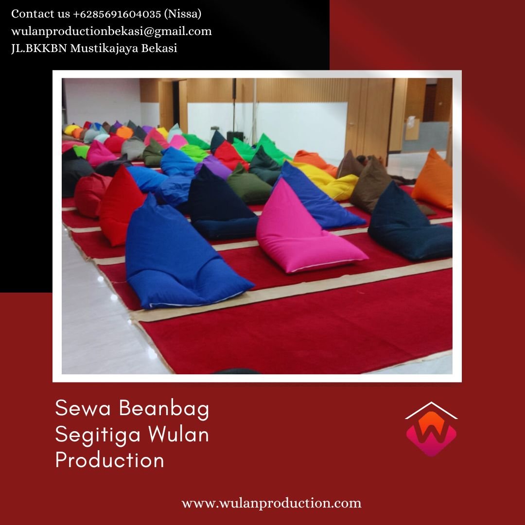 Jasa Sewa Beanbag Segitiga Banyak Pilihan Warna Area Jakarta