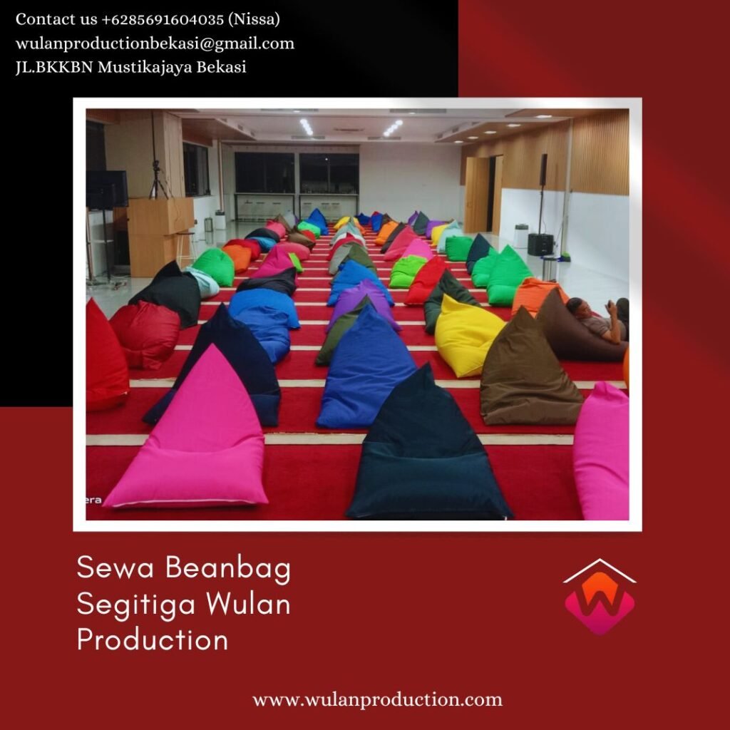 Jasa Sewa Beanbag Segitiga Banyak Pilihan Warna Area Jakarta