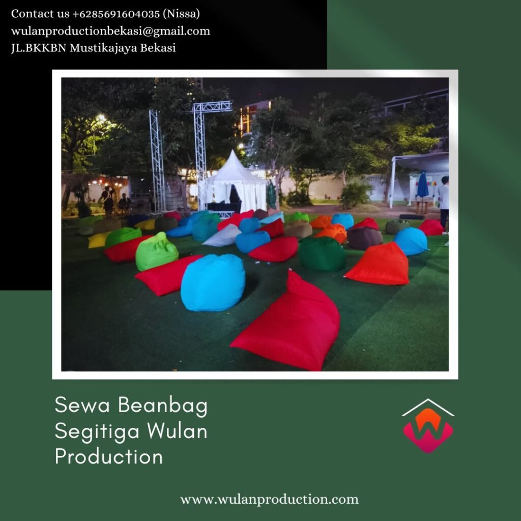 Jasa Sewa Beanbag Segitiga Banyak Pilihan Warna Area Jakarta