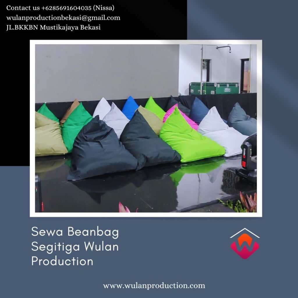 Jasa Sewa Beanbag Segitiga Banyak Pilihan Warna Area Jakarta