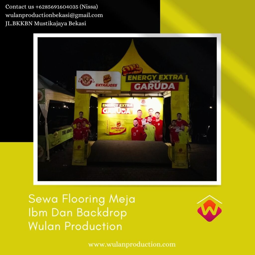 Jasa sewa Flooring Meja Ibm Dan Backdrop Jakpus