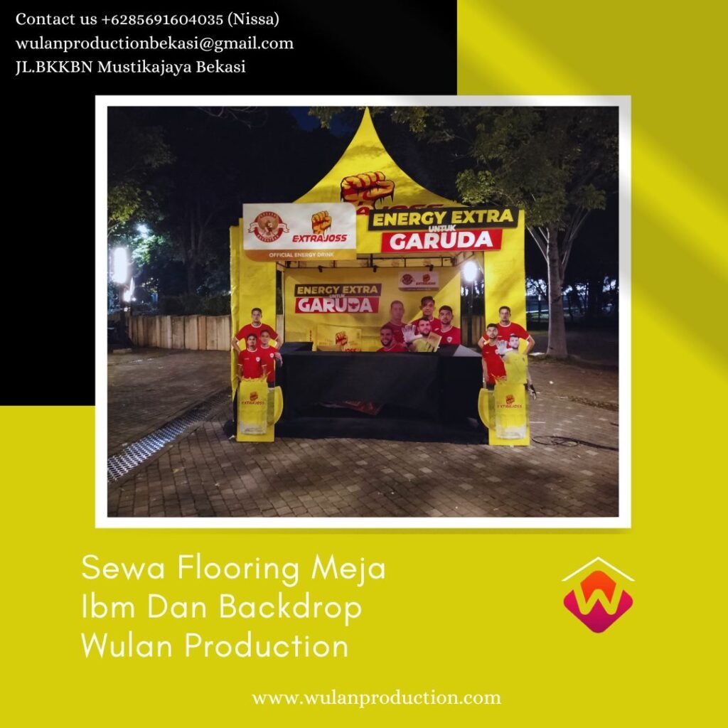 Jasa sewa Flooring Meja Ibm Dan Backdrop Jakpus