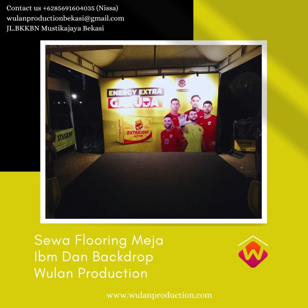 Jasa sewa Flooring Meja Ibm Dan Backdrop Jakpus