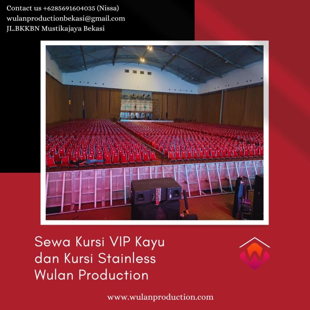 Layanan Sewa Kursi Kerangka Kayu VIP Dan Kerangka Besi Stainless Area Jakarta