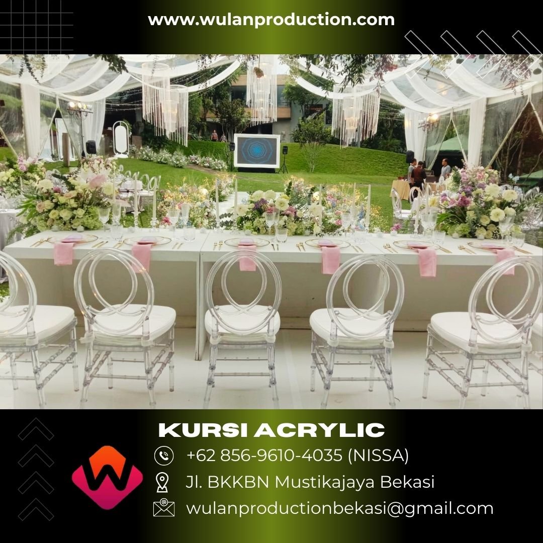 Rental Acrylic Chairs Type Olivia Ghost Dan Tiffany Area Jakarta