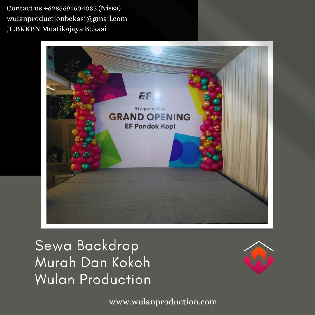 Sewa Backdrop Murah Dan Kokoh Area Jakarta