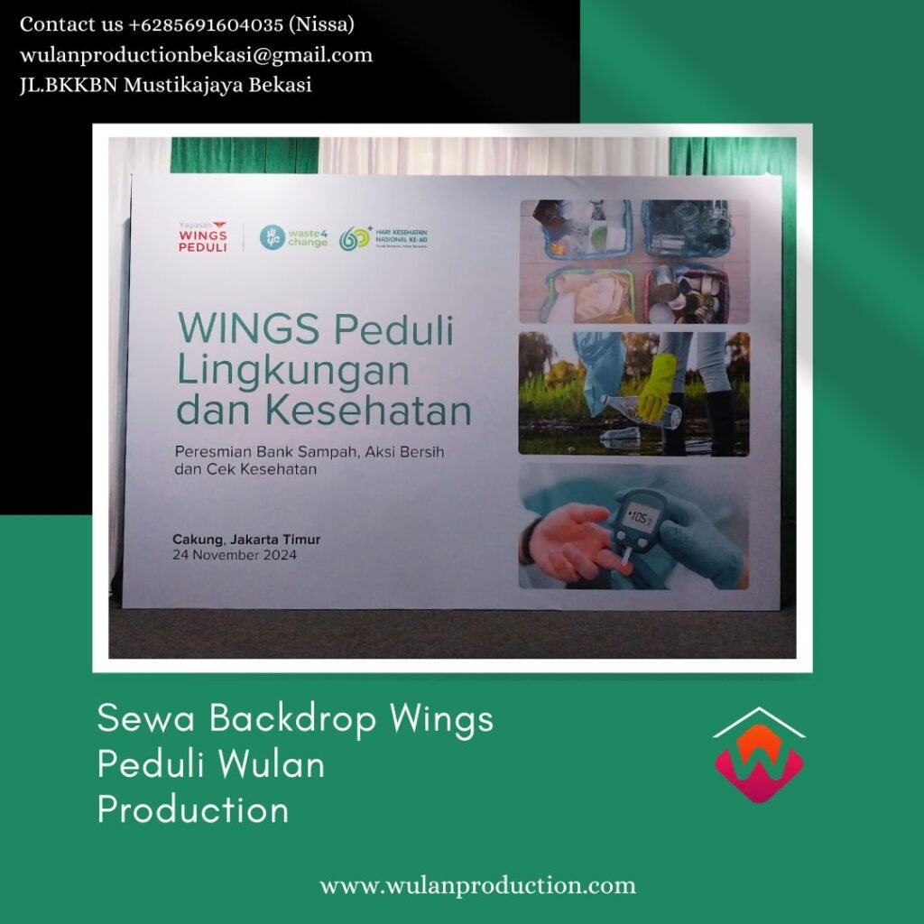 Sewa Backdrop Wings Peduli Event Cakung Jakarta Timur