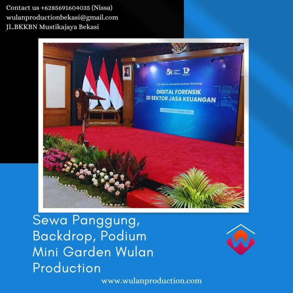 Sewa Podium Backdrop Panggung Dan Mini Garden Area Jakarta