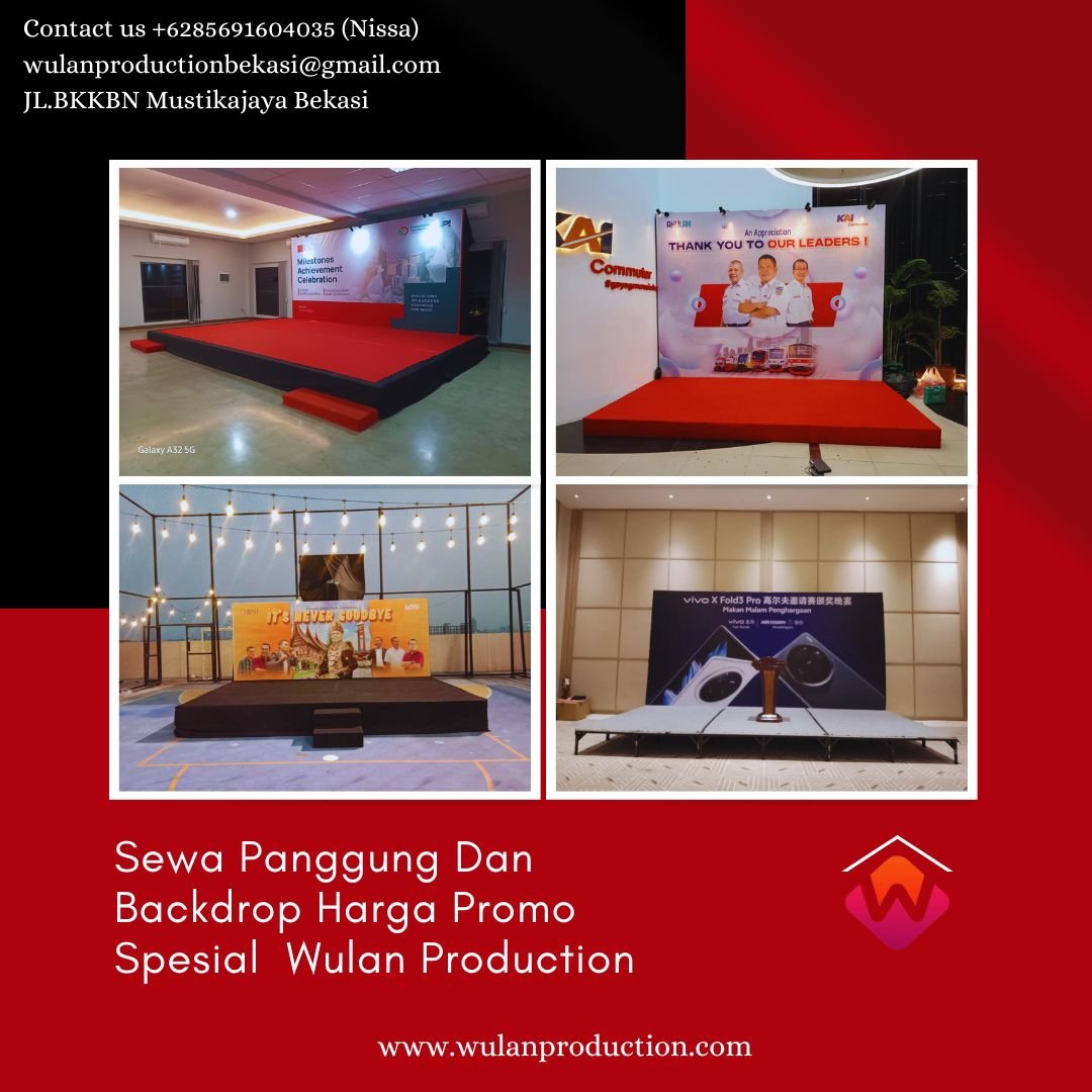 Jasa Sewa Panggung Dan Backdrop Harga Promo Spesial Di Bandung