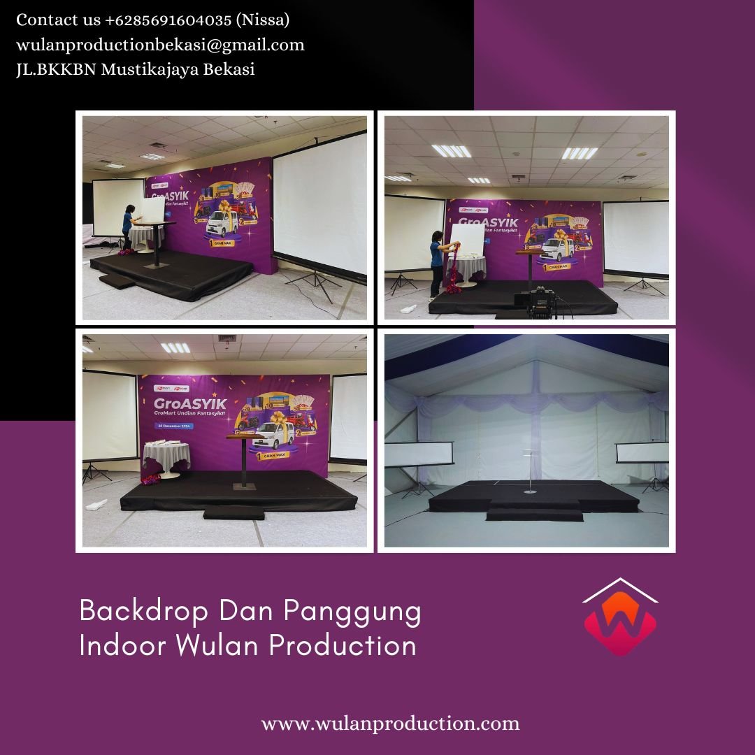 Sewa Backdrop Dan Panggung Indoor Area Bandung