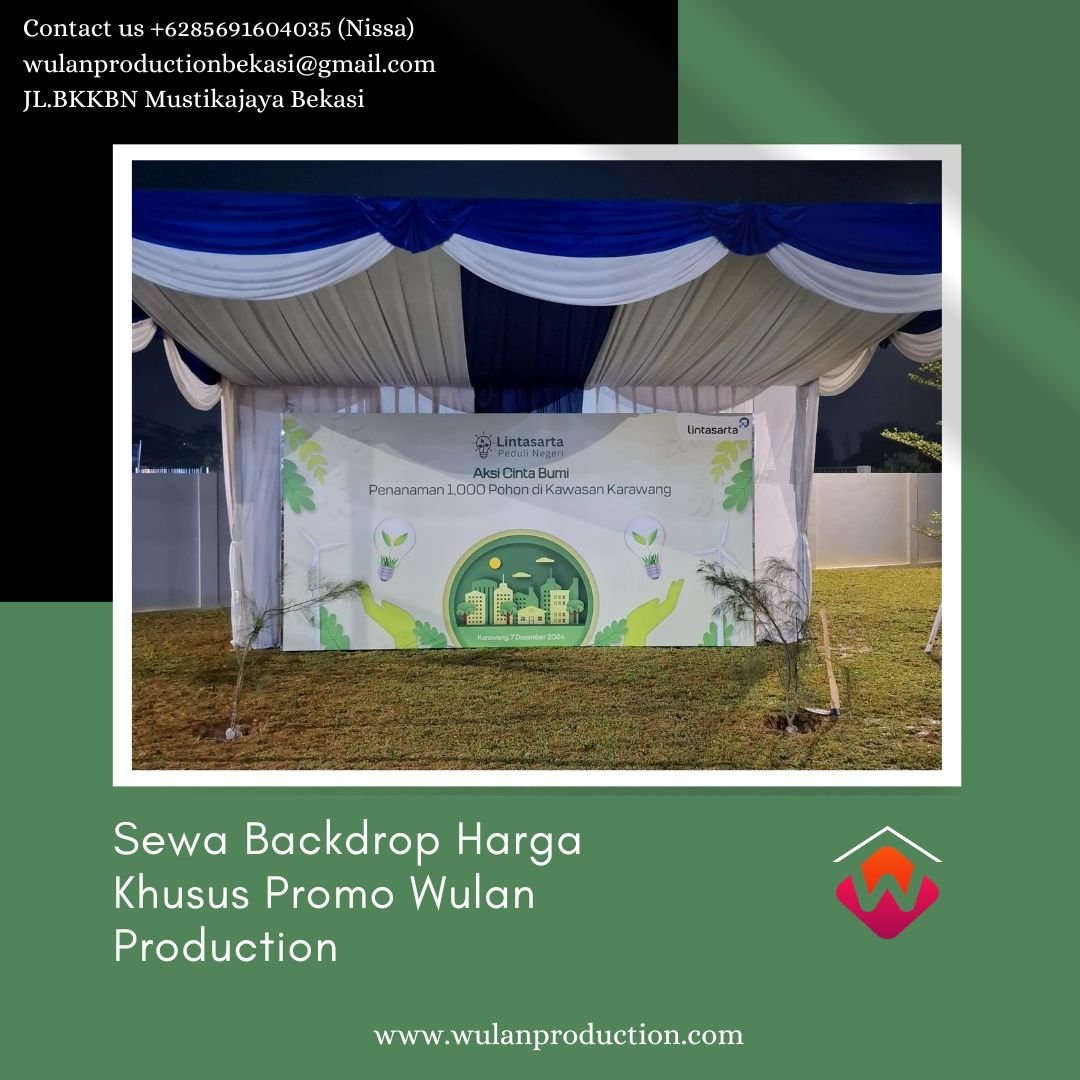 Sewa Backdrop Harga Khusus Promo Akhir Tahun Area Jakarta