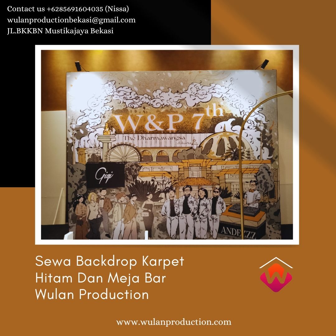 Sewa Backdrop Karpet Hitam Dan Meja Bar Event Darmawangsa Hotel Jakarta