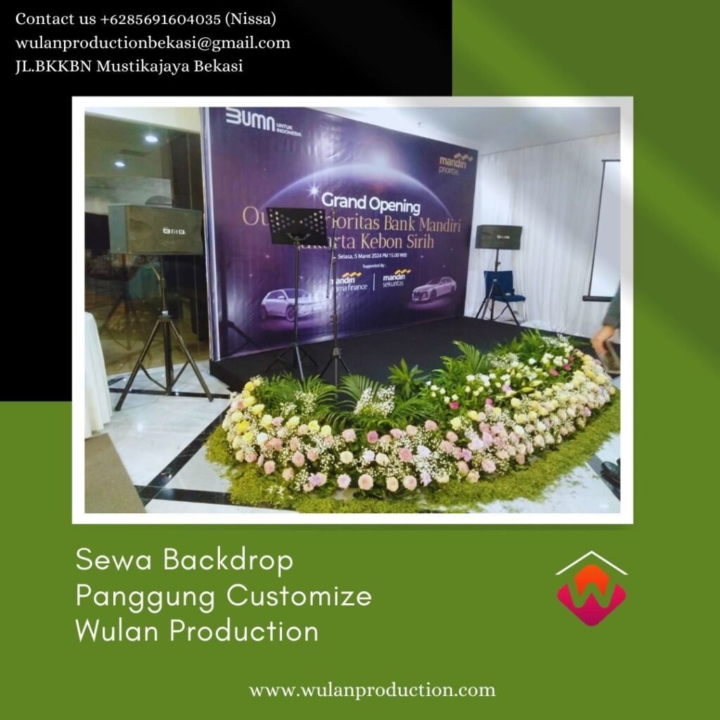 Sewa Backdrop Panggung Customize Promo Murah Akhir Tahun area Jakarta